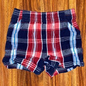 Garanimals Red White and Blue Plaid Shorts Baby Size 12 Months